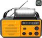 Radio d'urgence sans marque - Radio sur pile - Radio rechargeable - Alarme SOS - Rechargeable par pile, solaire, USB et dynamo - Powerbank - Lampe de poche - Radio AM/FM - Radio de poche - Câble USB C - Radio d'urgence - Radio de survie