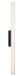 Maxlight Fayette - applique murale en saillie - 12 x 6 x 91 cm - 18W LED incl. - IP44 - noir