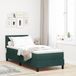 Maison Exclusive - Lit boxspring avec tête de lit, vert foncé, 80 x 200 cm, velours