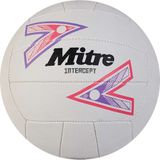 Mitre Netbal Intercept wit-paars-roze maat 4