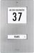 m-e modern-electronics KT 1-EG Belknop Met adresveld, Met naambord 1-voudig RVS 12 V/1 A