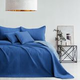 RESTILO Dubbelzijdige Plaid voor Bank/Bed 170x210cm - Blauw