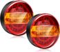 Stroom Commerce B.V. 20x feux arrière LED remorque 12V feu stop rond jaune feu de recul