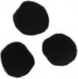 Rayher hobby materialen Rayher Hobby Pompons - 15 mm - Zwart - 60 stuks
