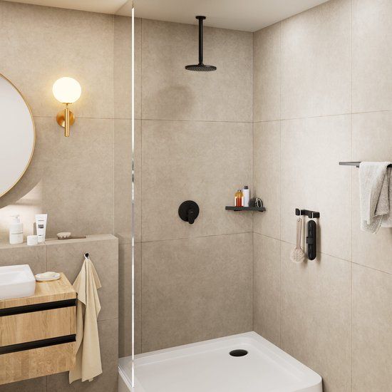 Hansgrohe Vernis Blend Plafondarm - 30 cm - Mat Zwart - 27805670