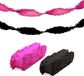 Folat Versiering Feest Slingers - Combi Set - Roze en Zwart - 24 Meter - Crepe Papier
