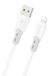 Dudao Câble L25SL 30W USB-A - pour iPhone, avec gaine en silicone souple, 1 mètre - blanc