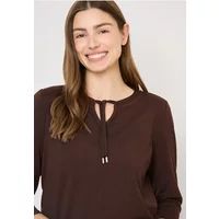 cecil Shirt met 3/4 mouwen en split neck