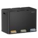 SONGMICS HOME Keuken Prullenbak, 3 x 15 L compartimenten, staal