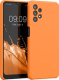 kwmobile telefoonhoesje geschikt voor Samsung Galaxy A32 5G - Hoesje met siliconen coating - Smartphone case in fruitig oranje