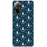 Realme Zachte siliconen hoes compatibel met Realme C67 4G sneeuwman