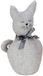 Merkloos Deurstopper - poes/kat - grijs - 25 x 13 cm - dieren - kinderkamer - bescherming