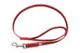 JULIUS K-9 Color & Gray antislip hondenriem met handgreep, 20 mm x 1,2 m, rood/grijs, 216GM-R-1,2
