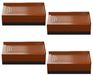 Pieds de meuble réglables - Set de 4, marron, 4 cm de haut