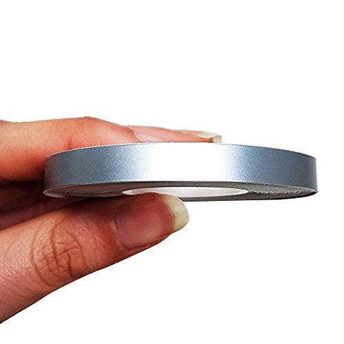 4R Quattroerre.it 10479 Trim Strepen zelfklevende strips voor auto's, zilver, 7 mm x 10 mt