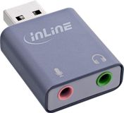 InLine USB-audiogeluidsadapter, USB-A naar Jack (3.5mm) female