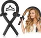 Elite Trendy Boucles sans chaleur / Fer à friser / Rouleaux de cheveux | Tube à boucles / Bande à boucles | Boucles sans chaleur | Incluant rouleaux de cheveux et pinces à cheveux - Noir