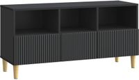 vidaXL TV-kast 102 x 34,5 x 50 cm Zwart Bewerkt hout
