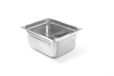 HENDI Gastronorm container, temperatuurbestendig van -40° tot 300°C, stapelbaar, geschikt voor ovens, bain marie en vriezers, chafing dishes, 9.5L, GN 1/2, 325x265x(H)150mm, roestvast staal