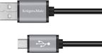Krüger&Matz Kabel USB naar Miic 1m - Zwart
