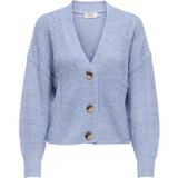 ONLY ONLCAROLSPRING L/S CARDIGAN KNT dames gebreid vest, Blue Heron, XS