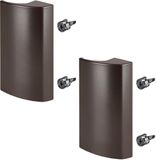 Sotech 2 x SEJA II balkondeurgreep aluminium bruin 85 x 40 x 20 mm