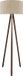 lux.pro Staande lamp Newport vloerlamp 140 cm E27 houtkleurig en lichtbruin