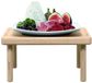 L.S.A. Stilt Bord - Avec support en bois - Blanc