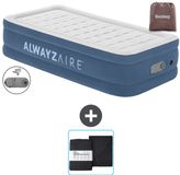 Bestway Alwayszair luchtbed - 1-Persoons - 97 x 191 x 46 cm - Blauw - Inclusief pomp en Hoeslaken