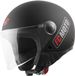 FC-Moto Square-RS Jethelm - Zwart Mat/rood - Maat XL