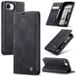 Caseme Portefeuille Étui iPhone 16e/17e Série 013 - Noir