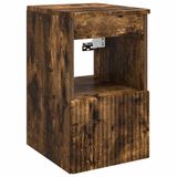 vidaXL Badkamerkast Gerookt eiken 30 x 44,5 x 50 cm Bewerkt hout