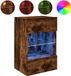 vidaXL Tv-wandmeubel met LED-verlichting 40x30x60,5 cm gerookt eiken