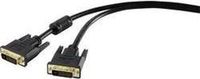 Renkforce RF-4212195 DVI-kabel DVI Aansluitkabel DVI-D 24+1-polige stekker, DVI-D 24+1-polige stekker 1.80 m Zwart
