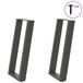 VidaXL Salontafelpoten, U-vorm, 2 stuks, antraciet, 38 x (42-43) cm