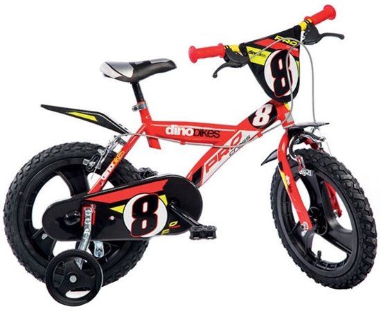 Dino Pro Cross Kinderfiets 14 Inch Jongensfiets Rood