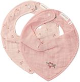 Little Dutch 2-pack bandana slab - roze - essentials