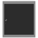 vidaXL Gereedschapskast met plank, Zwart en Grijs, 50 x 20 x 55 cm, Staal