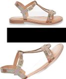 Les Tropéziennes par M. Belarbi Badou Kinderen Platte sandalen Goud Leer Veters 29 EU