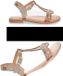 Les Tropéziennes par M. Belarbi Badou Kinderen Platte sandalen Goud Leer Veters 29 EU