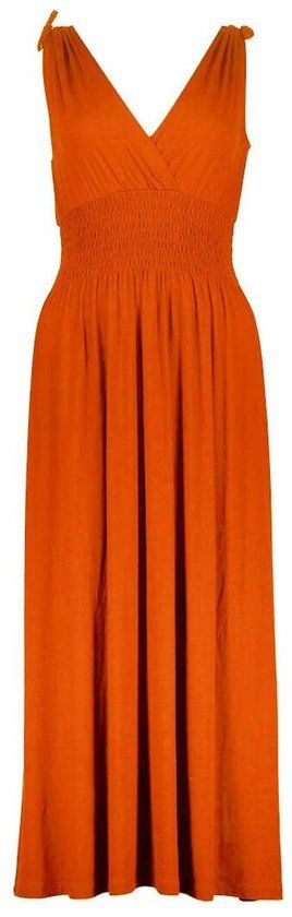 Geisha Jurk Mila Solid 67429 60 000250 Oranje Dames Maat - 3XL