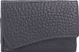 VOi Hirsch Carita Wallet Blau Donkerblauw Leer Drukknopen 3 Pasjes RFID