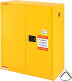 Vevor Veiligheidskast voor Brandbare Vloeistoffen, 30 Gallon Koudgewalst Staal Opslagkast voor Brandbare Vloeistoffen, 43,1 X 18,1 X 50,1 Inch, Explosiebestendig, met 1 Verstelbare R