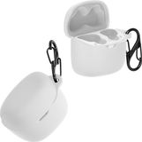 kwmobile Hoes geschikt voor JBL Tune Flex - Siliconen cover voor oordopjes in wit