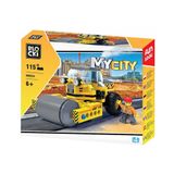 Blocki Mycity Bouwstenen set, rollende speelgoedwal voor de bouwplaats, 126 onderdelen