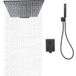 Yissale - Système de douche encastré avec 2 poignées, installation de douche murale pour salle de bain