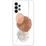 Samsung Beschermende siliconen case compatibel met Galaxy A13 4G One line bruin