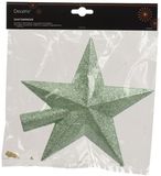 Decoris Cimier de sapin de Noël 4.2x19x19 vert