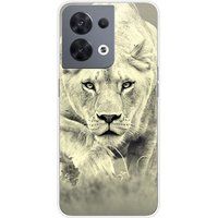 1001 coques Lionne Siliconen hoesje compatibel met Oppo Reno 8 5G