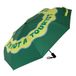 Fisura Originele "I'm Not a Tourist" groene paraplu voor dames